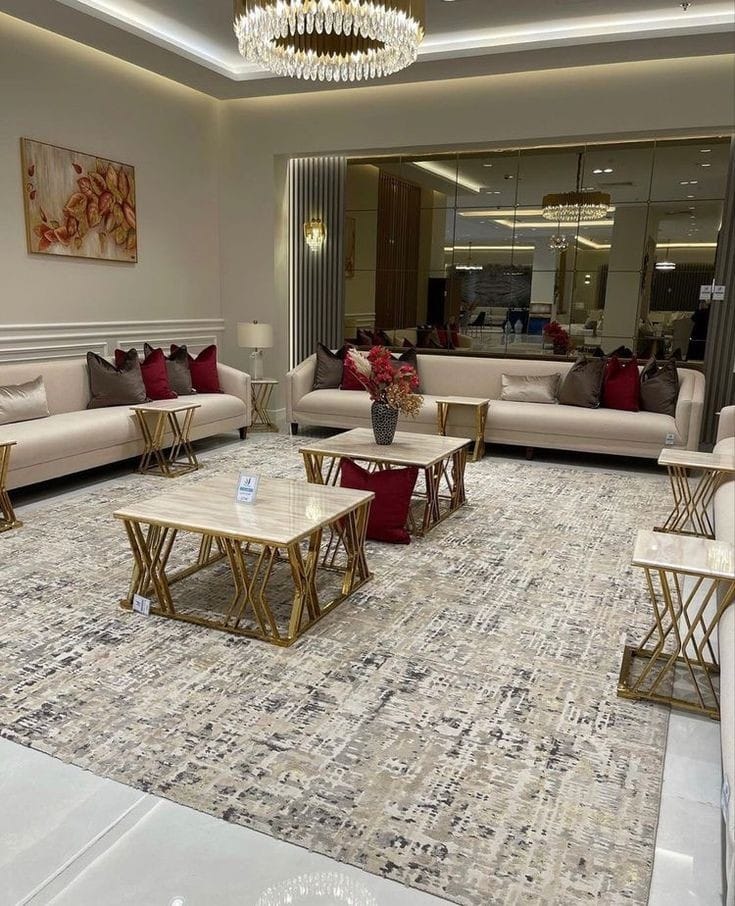 تفصيل كنب بالرياض – تصاميم فاخرة وجودة عالية مع Drapes Park 9 Tagaam Sofa